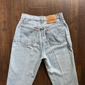 Vintage Levi's 912 512 28x28 Jeans Orange Tab Women USA Light Wash Cotton 80s